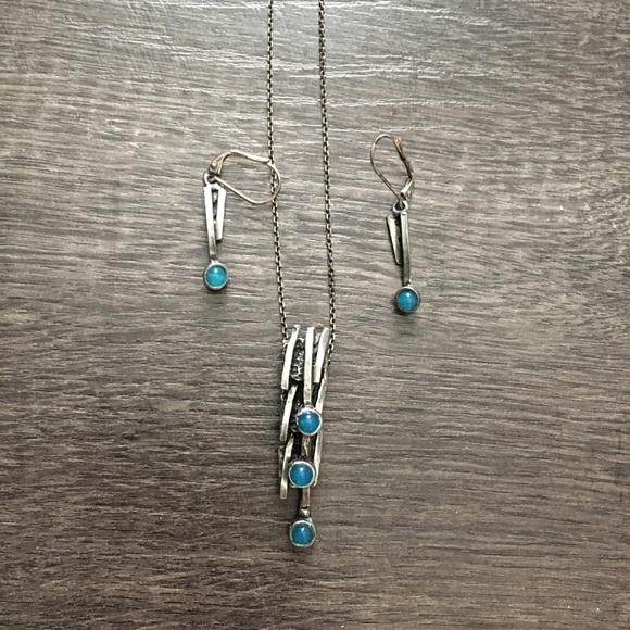 Osmose Canadian Artisan Necklace and Earrings - Picture 1 of 4